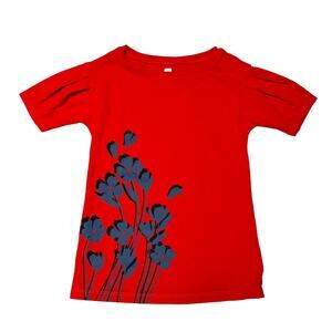 Tea Collection Breezy Floral Graphic Dress Size 2